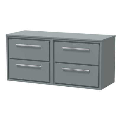 Lille 1200mm Wall Hung 4-Drawer Vanity with Worktop