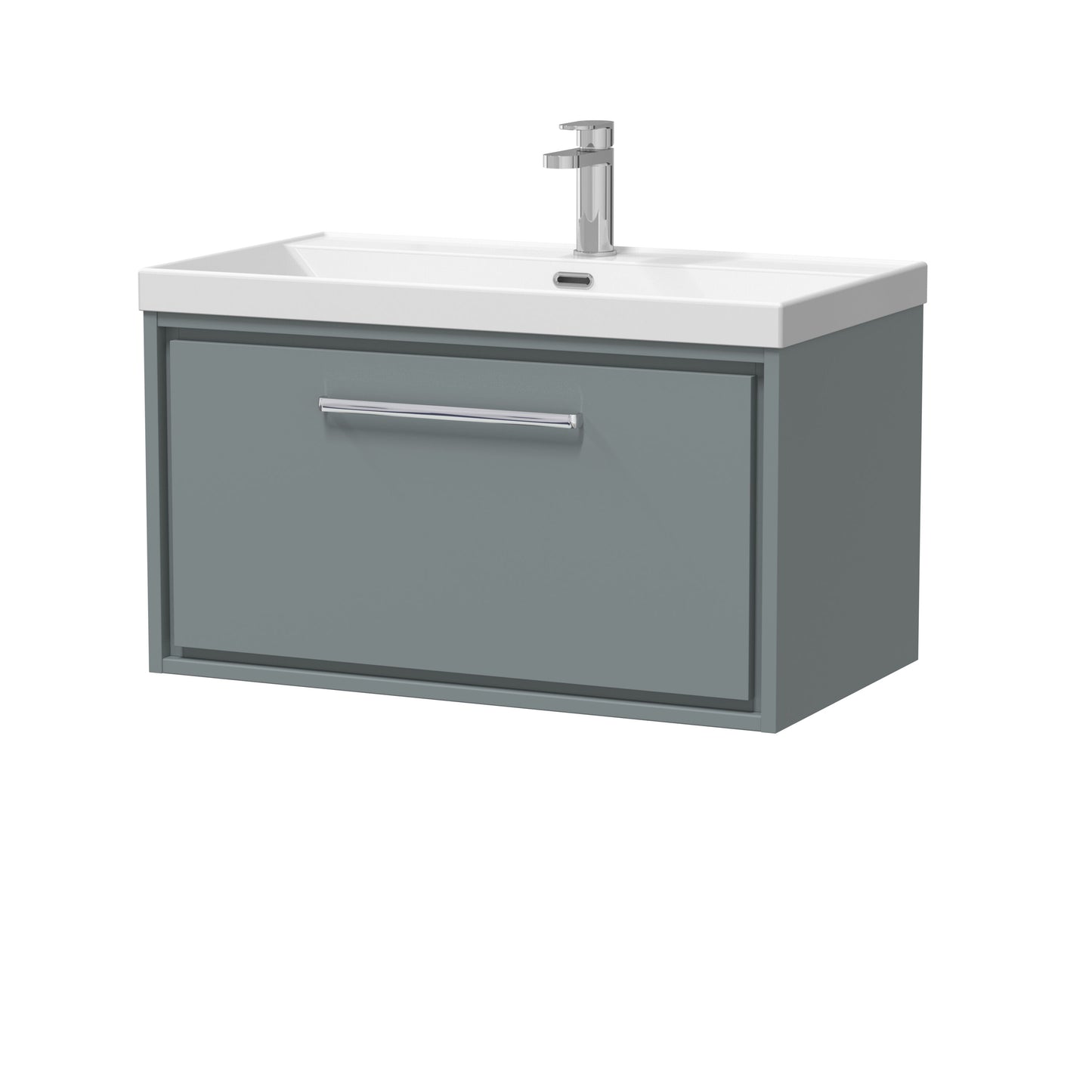 Lille 800mm Wall Hung Single Drawer Vanity with Basin - 1 Tap Hole