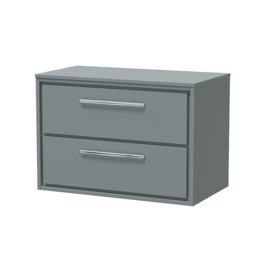 Lille 800mm Wall Hung 2-Drawer Vanity with Worktop