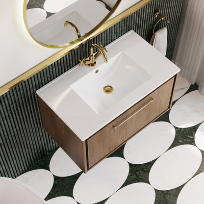 Lille 800mm Single Drawer Vanity with Basin - 1 Tap Hole