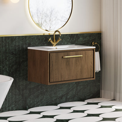 Lille 800mm Single Drawer Vanity with Basin - 1 Tap Hole