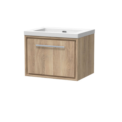 Hudson Reed Lille 600mm Wall Hung Single Drawer Vanity Unit With Basin
