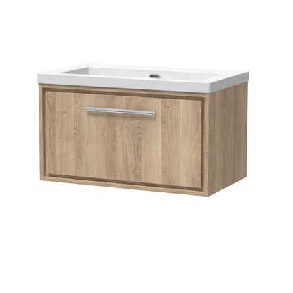 Lille 800mm Wall Hung Single Drawer Vanity with Basin - 0 Tap Hole