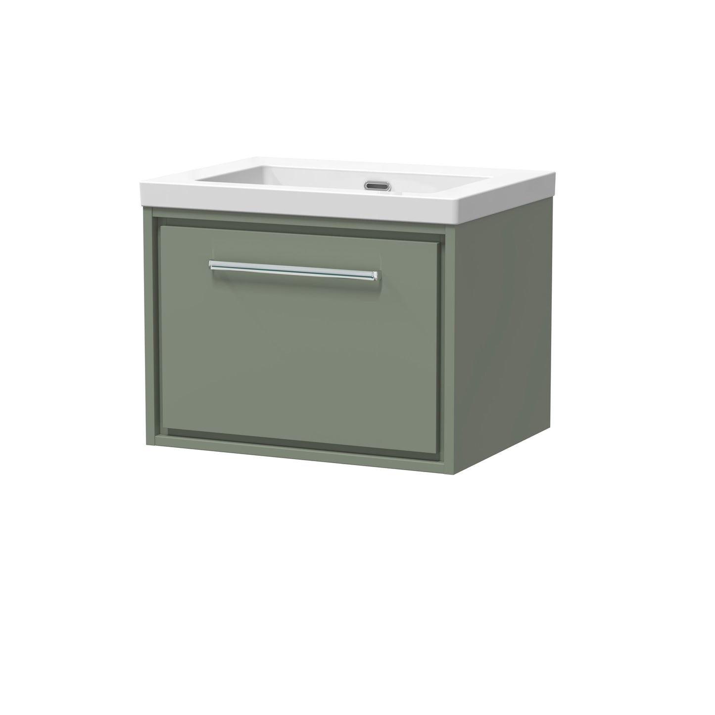 Lille 600mm Wall Hung Single Drawer Vanity with Basin - 0 Tap Hole