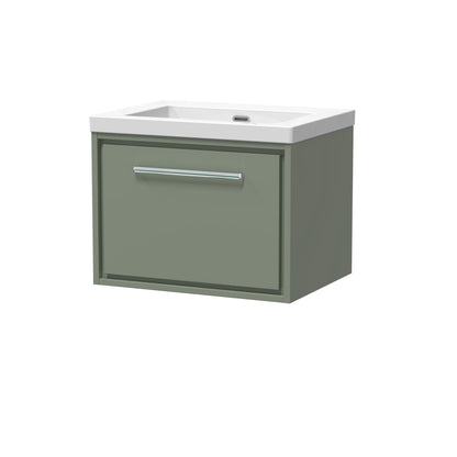 Lille 600mm Wall Hung Single Drawer Vanity with Basin - 0 Tap Hole