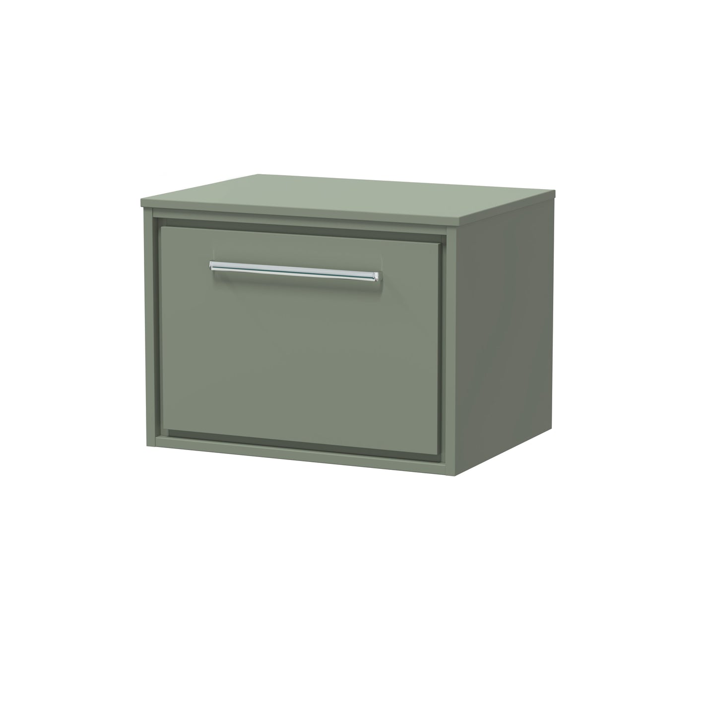 Lille 600mm Wall Hung Single Drawer Vanity with Worktop