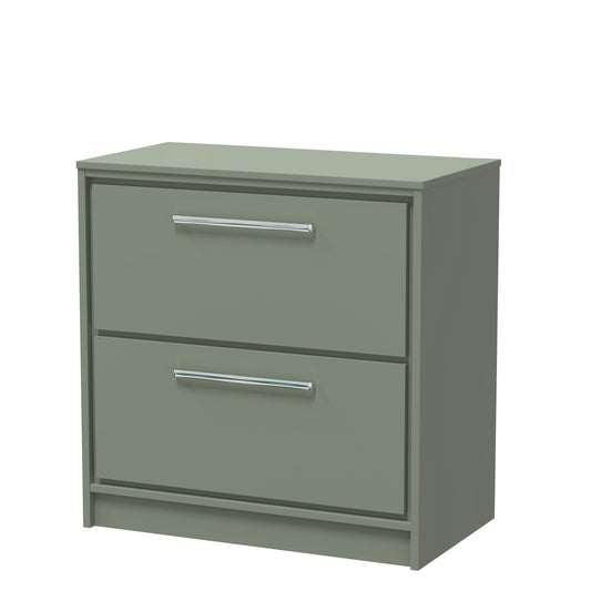 Lille 800mm Floor Standing 2-Drawer Vanity with Worktop