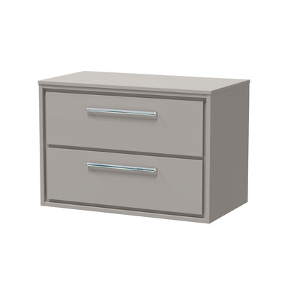 Lille 800mm Wall Hung 2-Drawer Vanity with Worktop