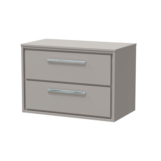 Lille 800mm Wall Hung 2-Drawer Vanity with Worktop