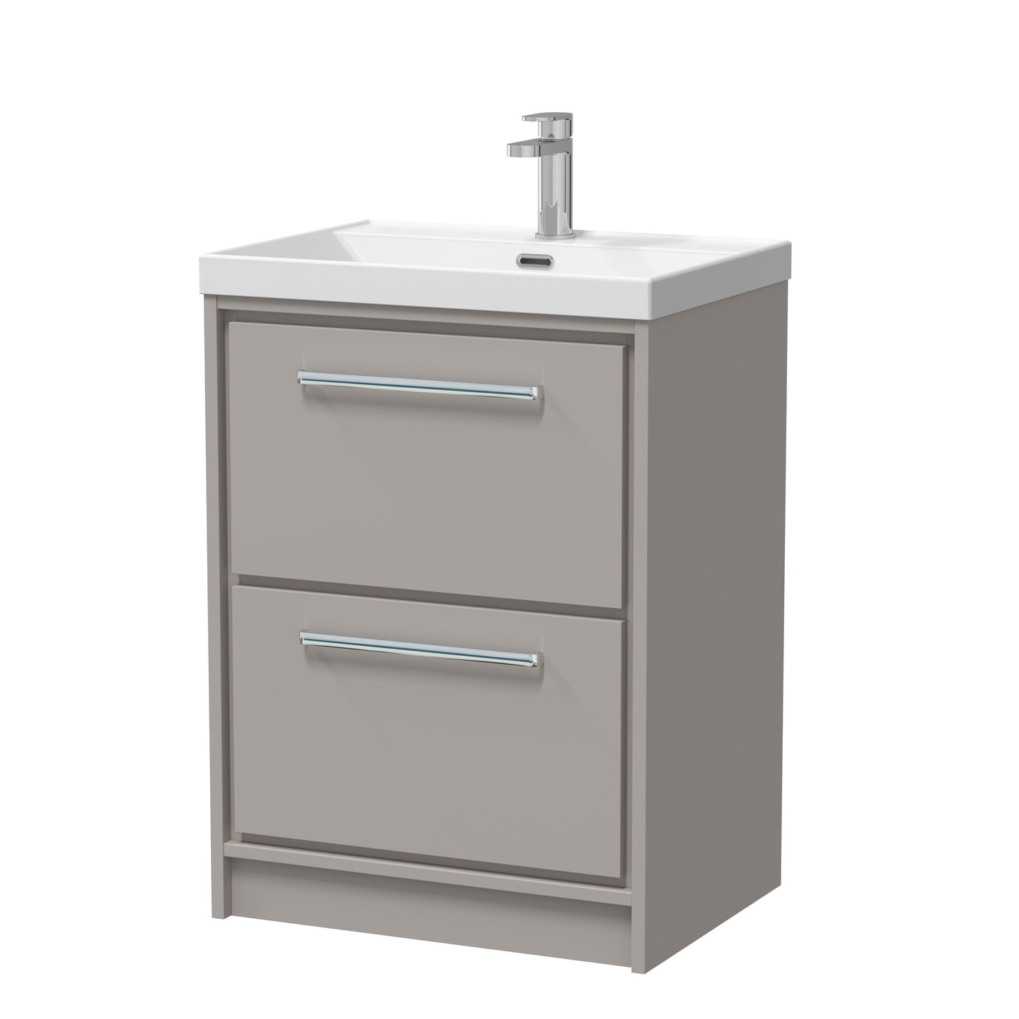 Lille 600mm Floor Standing 2-Drawer Vanity with Basin - 1 Tap Hole
