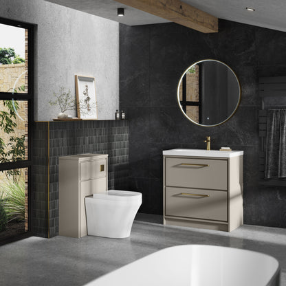 Lille 600mm Floor Standing 2-Drawer Vanity with Basin - 1 Tap Hole