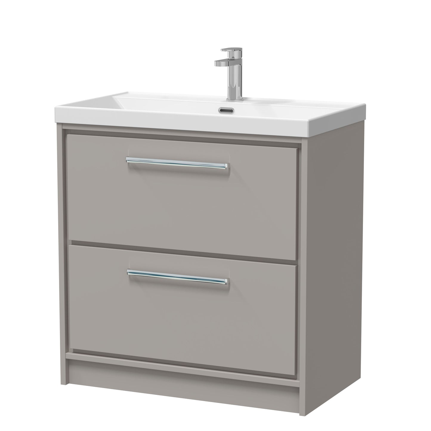Lille 800mm Floor Standing 2-Drawer Vanity with Basin - 1 Tap Hole