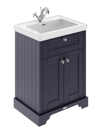Old London 600mm 2-Door Unit & Contemporary Fireclay Basin 1TH