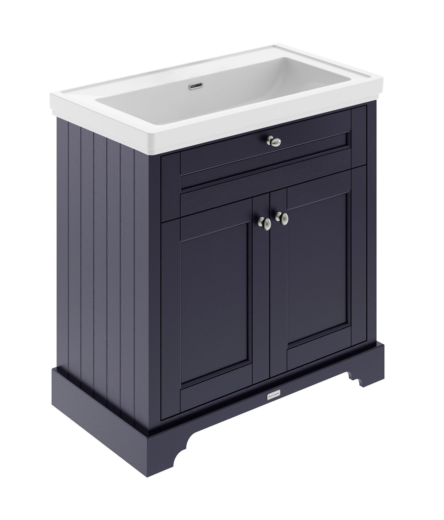 Hudson Reed Old London 830mm Floor Standing 2 Door Vanity Unit With Fireclay Basin