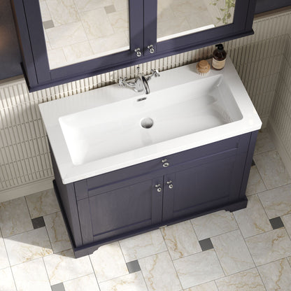 Old London 1000mm 2-Door Unit & Contemporary Fireclay Basin 1TH