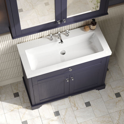 Old London 1000mm 2-Door Unit & Contemporary Fireclay Basin 3TH