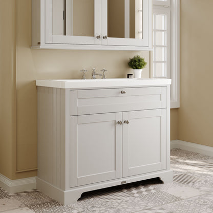Old London 1000mm 2-Door Unit & Contemporary Fireclay Basin 3TH