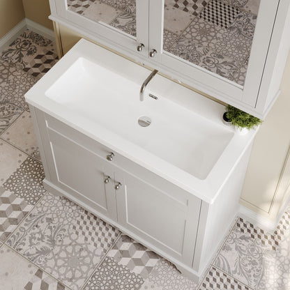 Old London 1000mm 2-Door Unit & Contemporary Fireclay Basin 0TH