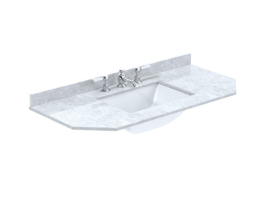 1000mm Single Bowl Angled Marble Top - 3 Tap Hole