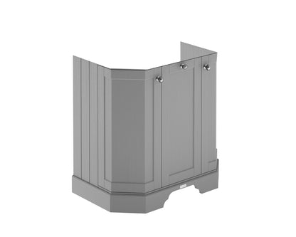 Floor Standing Angled 3 Door Basin Unit 750mm