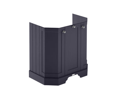 Floor Standing Angled 3 Door Basin Unit 750mm