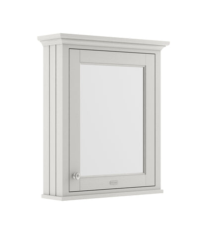 Hudson Reed Old London 650mm 1 Door Timeless Sand Wall Hung Mirror Cabinet With Handles