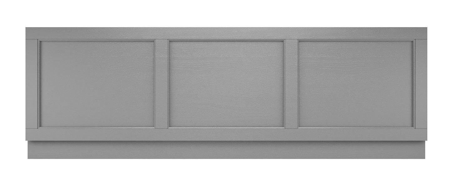 Hudson Reed Old London 1700mm Storm Grey MDF Vinyl Straight Front Bath Panel