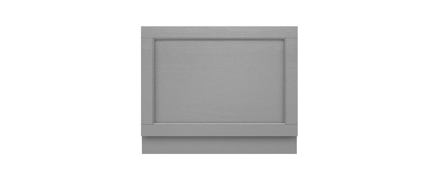 Hudson Reed Old London 700mm Storm Grey MDF Vinyl Straight End Bath Panel