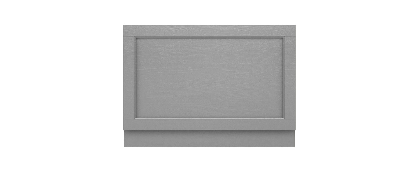 Hudson Reed Old London 800mm Storm Grey MDF Vinyl Straight End Bath Panel