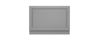 Hudson Reed Old London 800mm Storm Grey MDF Vinyl Straight End Bath Panel