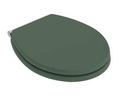 Hudson Reed Richmond Traditional Hunter Green Round Soft Close Toilet Seat With Top Fix Hinge