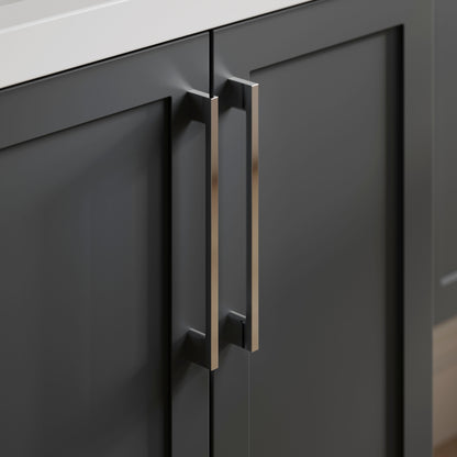 Nuie Lux Larck 500mm Soft Black Floor Standing WC Unit