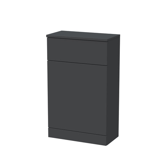 Nuie Lux Kivo 500mm Soft Black Floor Standing WC Unit