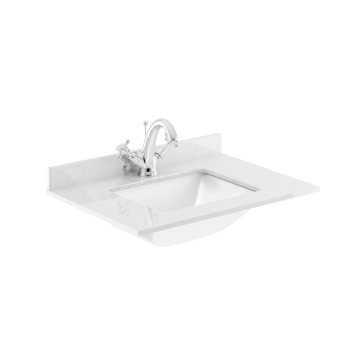 Components Single Bowl Marble Worktop Top 1 Tap Hole, 600mm