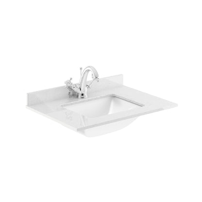 Components Single Bowl Marble Worktop Top 1 Tap Hole, 600mm