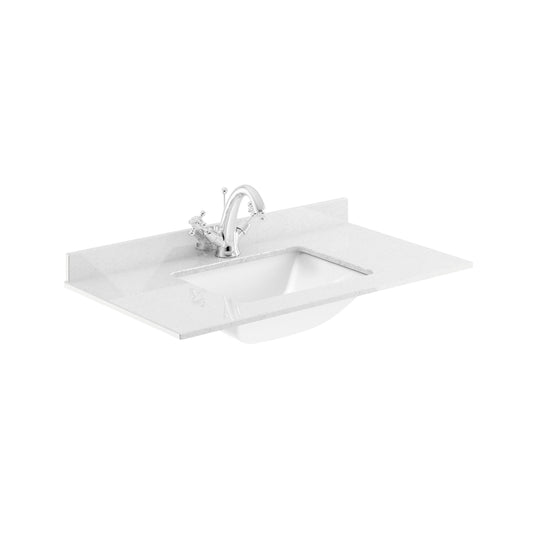 Components Single Bowl Marble Worktop Top 1 Tap Hole, 800mm