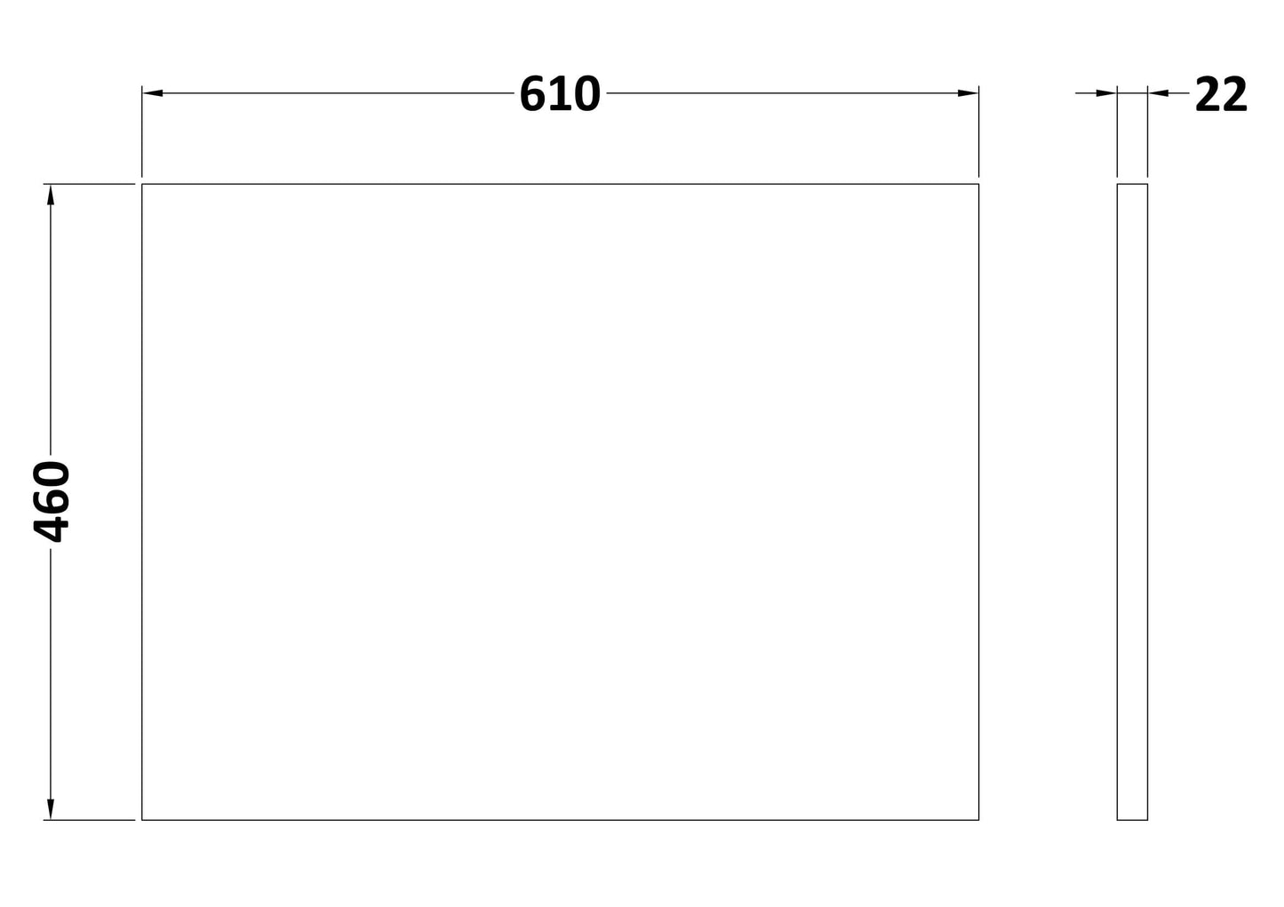 Nuie Lux 605x460mm Cracked Marble Plaster Laminate Worktop
