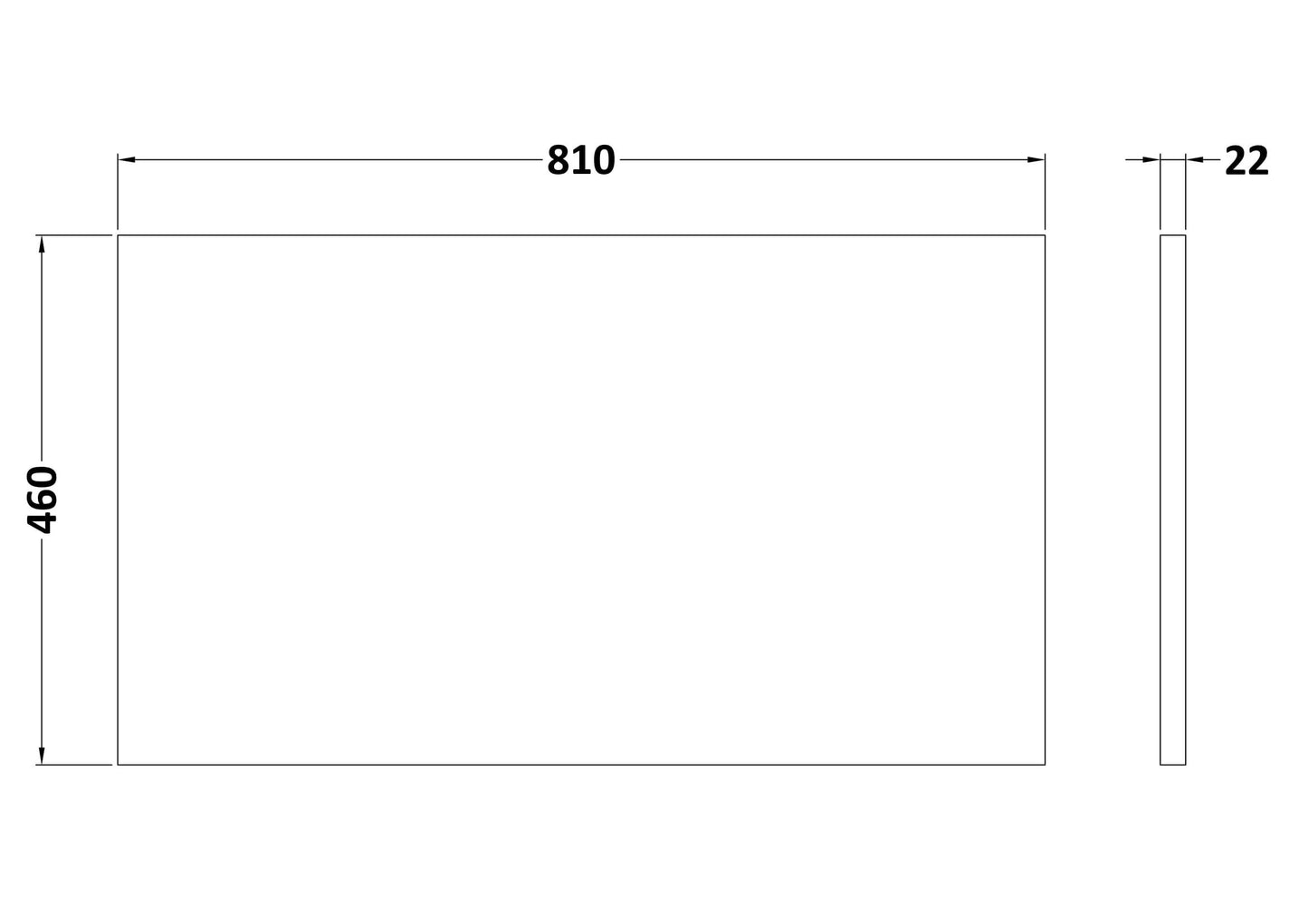 Nuie Lux 805x460mm Cracked Marble Plaster Laminate Worktop