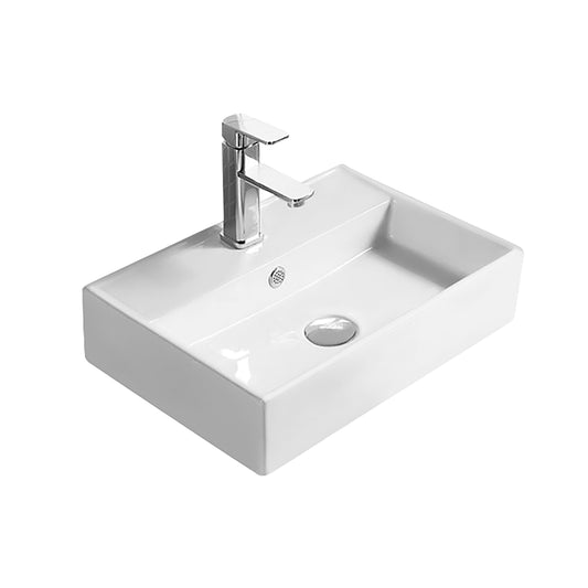 Rectangular 1 Tap Hole Vessel Basin 500mm x 350 x 120mm