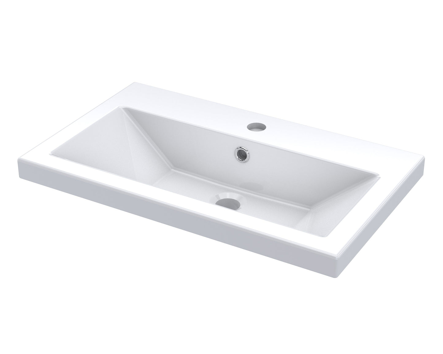 Ceramic Rear Tap Basin 605 x 360mm