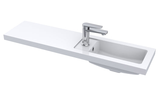 1000mm Straight Polymarble Basin