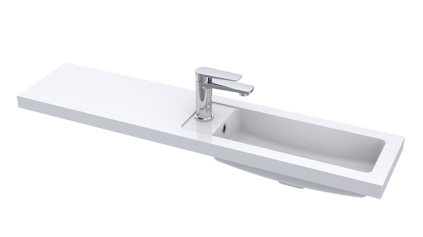 1100mm Straight Polymarble Basin
