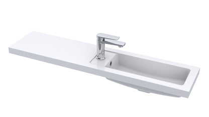 1100mm Straight Polymarble Basin