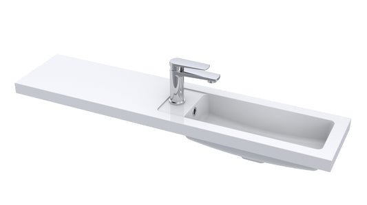 1100mm Straight Polymarble Basin