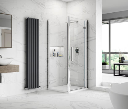 Hudson Reed Apex 750mm Framed Chrome Side Panel