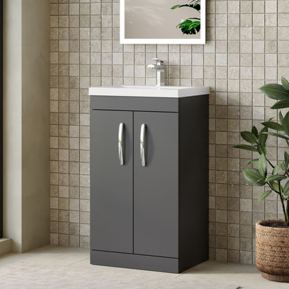 Athena Floor Standing 2 Door Vanity Unit 500mm