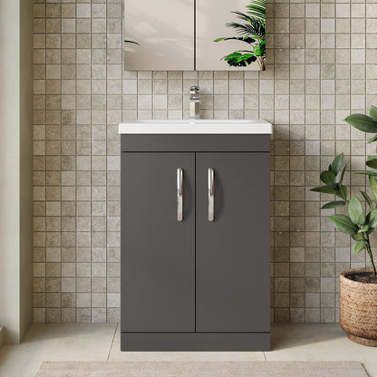 Athena Floor Standing 2 Door Vanity Unit 600mm