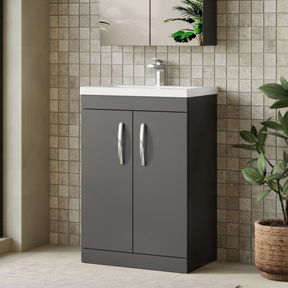 Athena Floor Standing 2 Door Vanity Unit 600mm