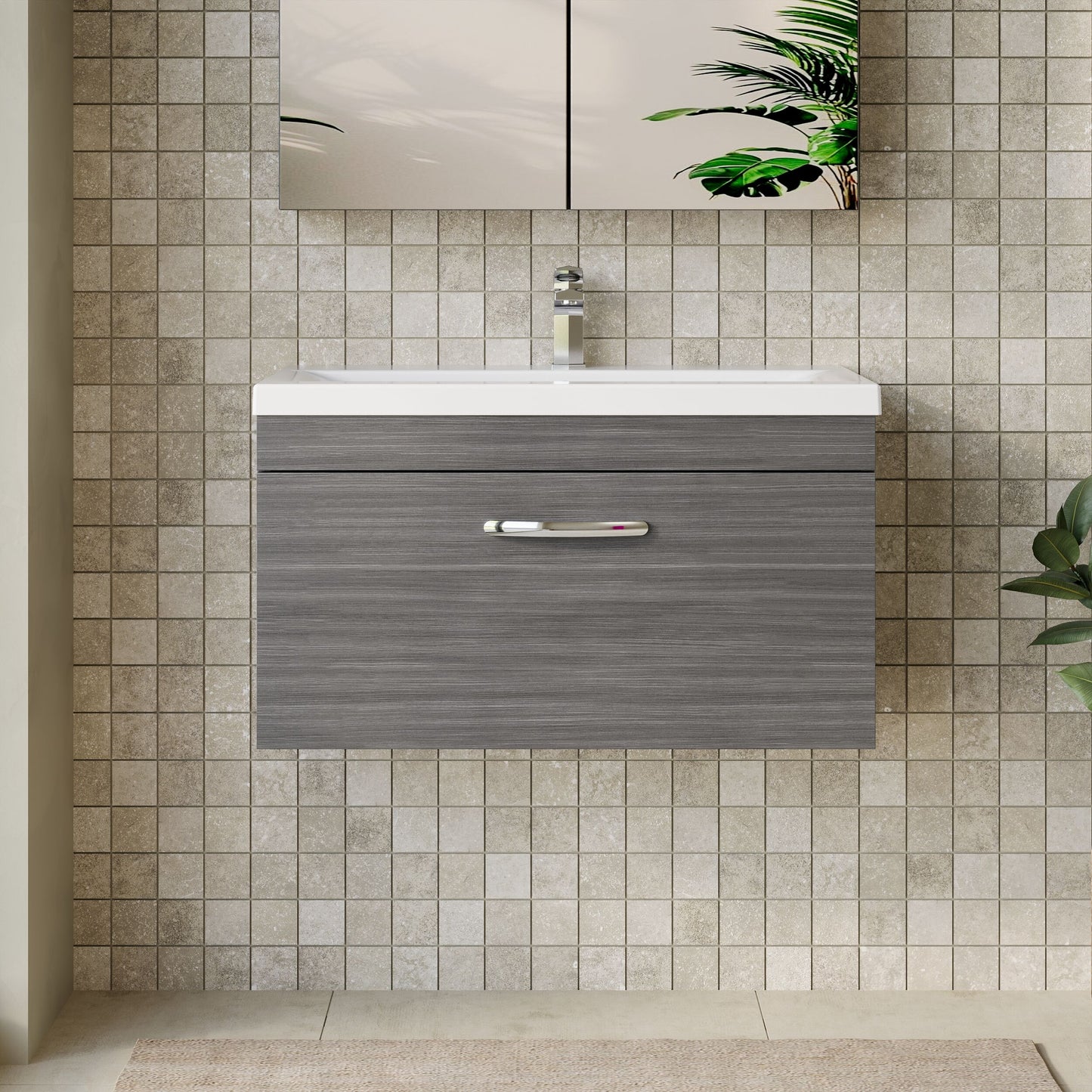 Athena Wall Hung 1 Drawer Vanity Unit 800mm