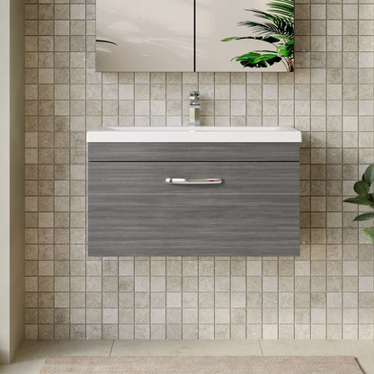 Athena Wall Hung 1 Drawer Vanity Unit 800mm